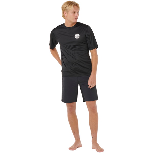 2026 Rip Curl Herre Icons Of Surflite UPF Kortærmet Lycra-vest 163MRV - Black